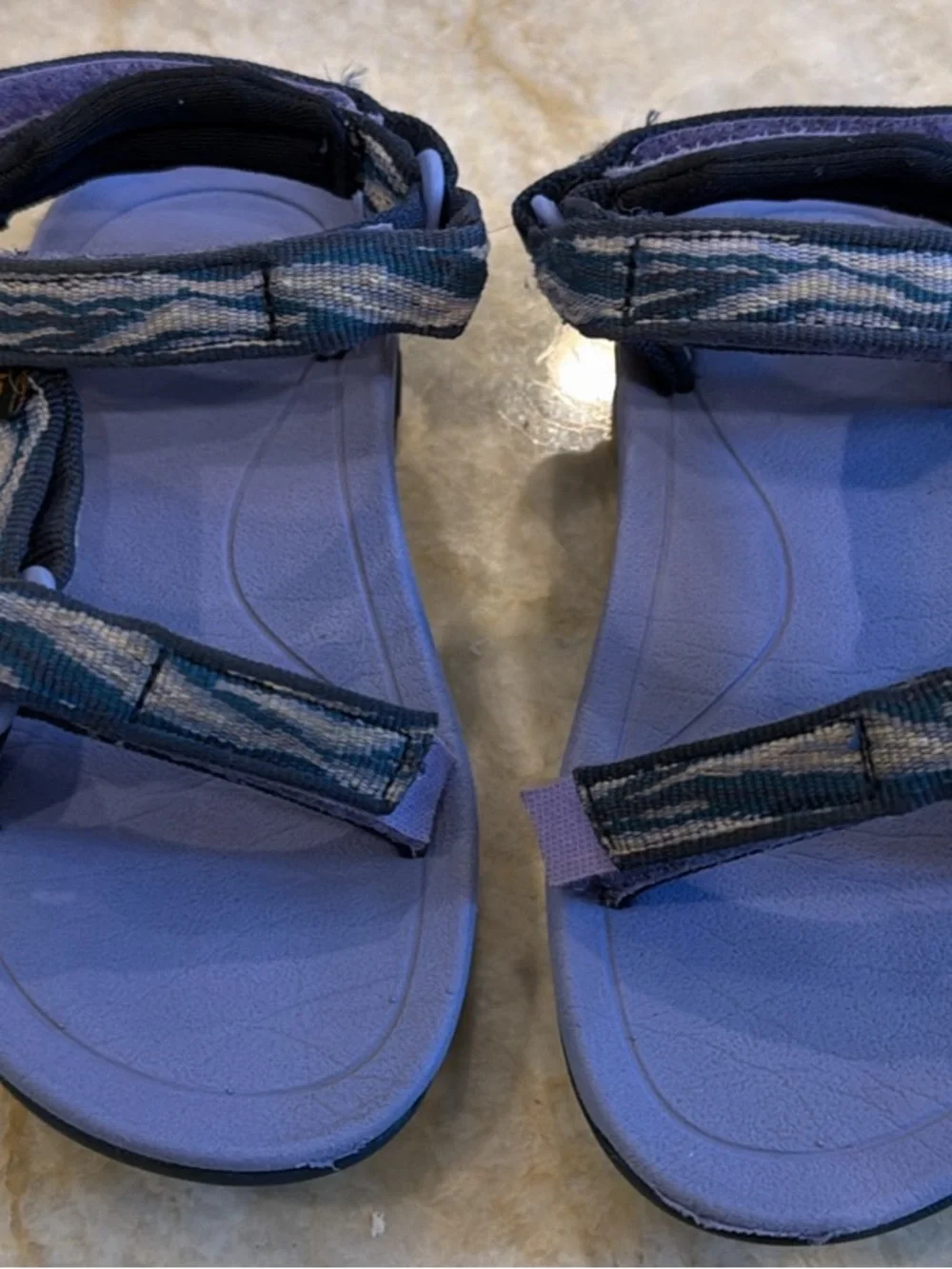 Girls purple Tevas